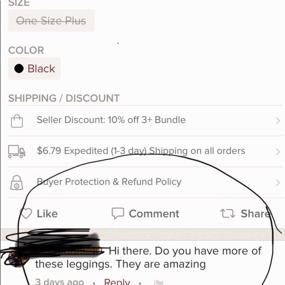 ❄️ One Size 0-14 Soft Black High Waist Leggings - Picture 2 of 6